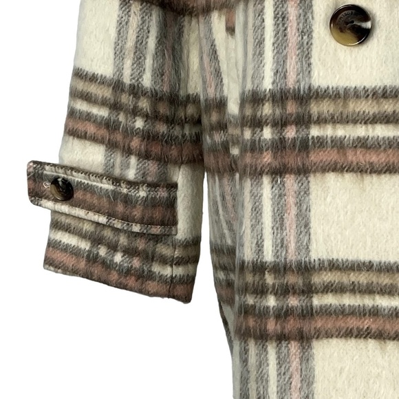 Sam EDELMAN WOMENS NEW WITH TAGS STYLE #64864X BLURRED PLAID COAT - Picture 4 of 16